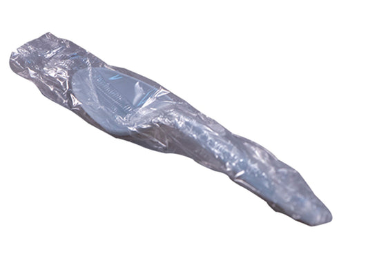Medium-Weight Disposable Teaspoon, Plastic, Individually Wrapped, White - 1000/cs