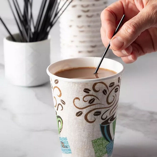 Unwrapped 7" Plastic Sipper Stirrer Straws - 5000/bx