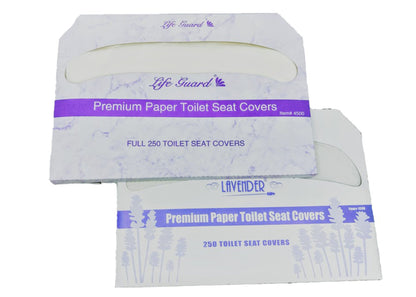 Life Guard Premium Virgin Half Fold Toilet Seat Covers - 5000/cs