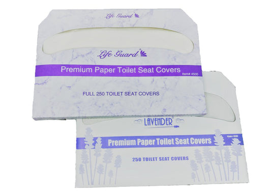 Life Guard Premium Virgin Half Fold Toilet Seat Covers - 5000/cs