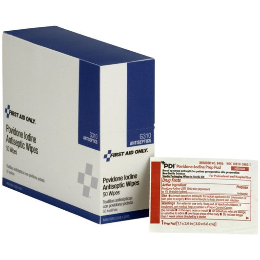 G310 SmartCompliance First Aid Kit Refill, PVP Iodine - 50/bx