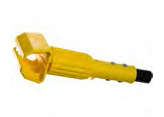 Performance Plus™ 60" Jaw Grip Black Metal Wet Mop Handle - 1/ea