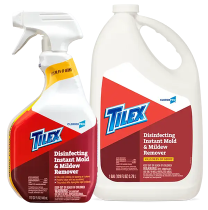 CloroxPro™ Tilex® Disinfecting Instant Mold & Mildew Remover, 32 oz. Trigger Spray Bottle - 9/cs