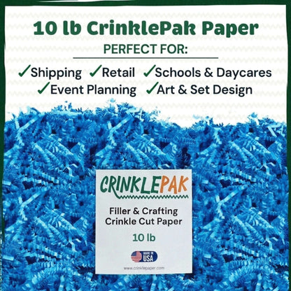 10 LB Light Blue Crinkle Paper