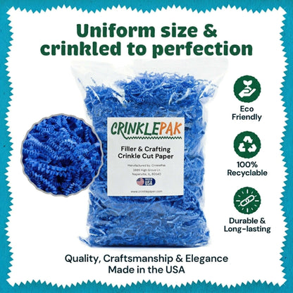 40 LB Light Blue Crinkle Paper