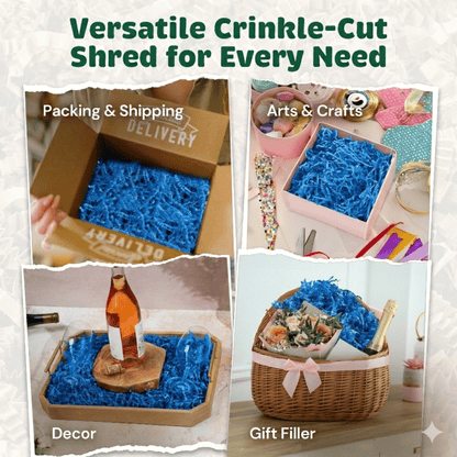 10 LB Light Blue Crinkle Paper
