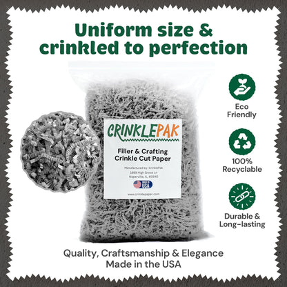 Crinkle Paper 40lb Gray
