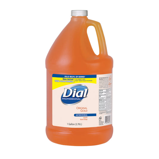 88047 Dial® Professional Gold Antibacterial LIQUID Hand Soap, E2, Gallon - 1 Each or 4/cs