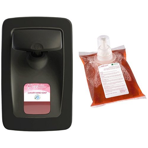 Kutol Designer Series Manual FOAM or LIQUID Soap & Hand Sanitizer Dispenser, Wall Mount, Black or White - 1/ea