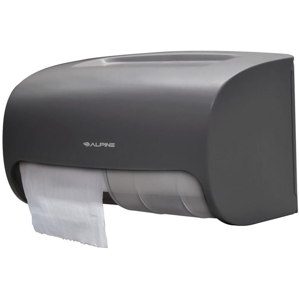 Side-by-Side Double Roll Toilet Tissue Dispenser, Gray — FREE SHIPPING*