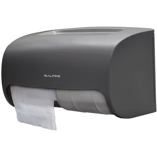 Side-by-Side Double Roll Toilet Tissue Dispenser, Gray — FREE SHIPPING*