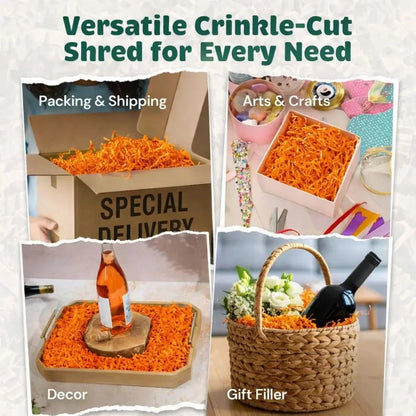 40 LB Orange Crinkle Paper
