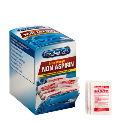 90016 PhysiciansCare Extra-Strength Non-Aspirin (Acetaminophen) Medication, 500mg, 50 Packets of Two Tablets