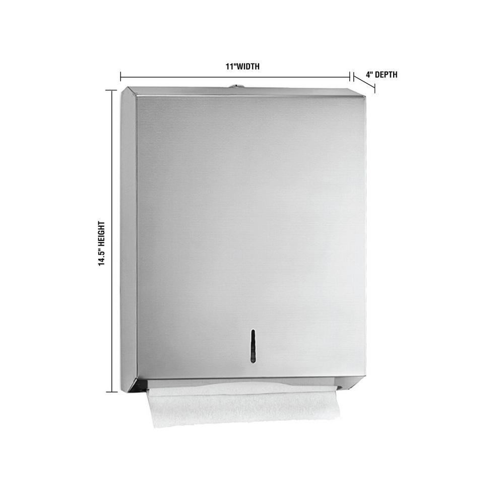 C-Fold/Multifold Paper Towel Dispenser, Stainless Steel Brushed — FREE SHIPPING*