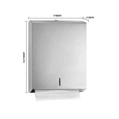 C-Fold/Multifold Paper Towel Dispenser, Stainless Steel Brushed — FREE SHIPPING*