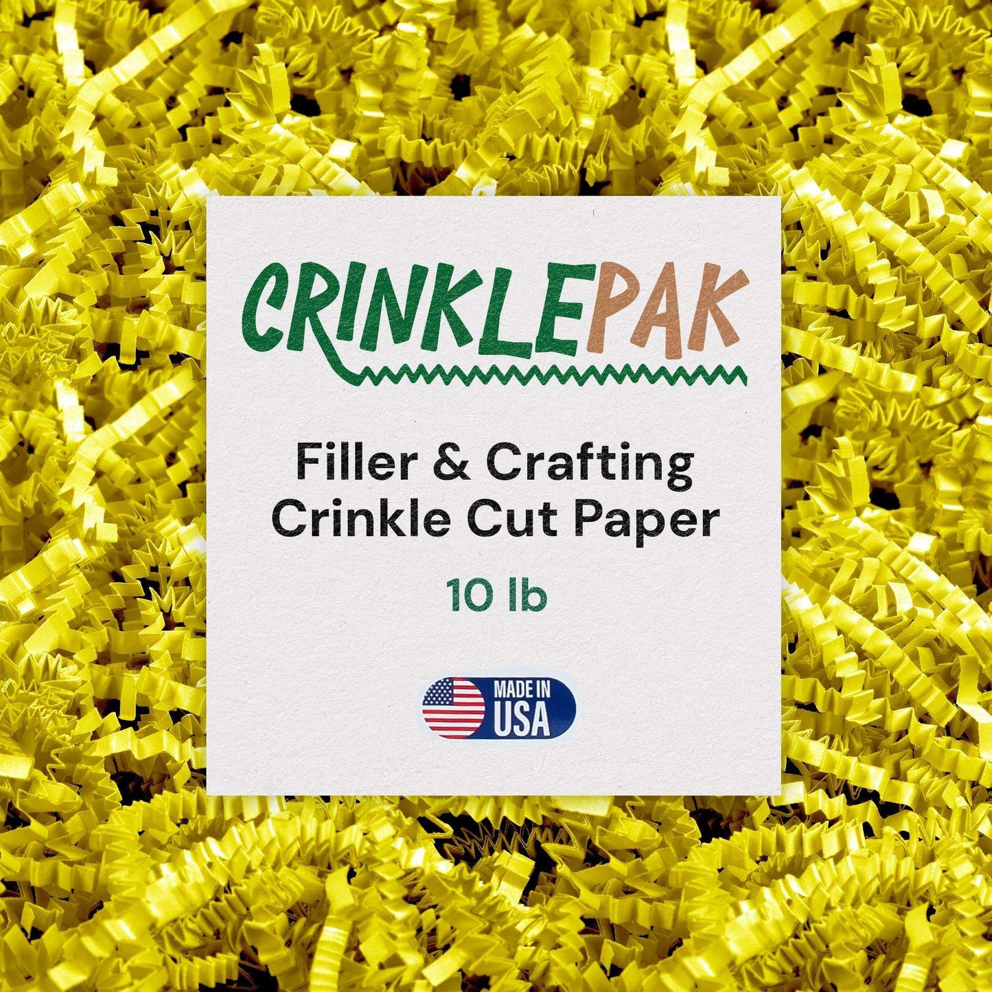 10 LB Yellow Crinkle Paper