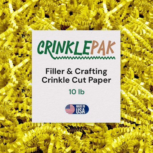 10 LB Yellow Crinkle Paper